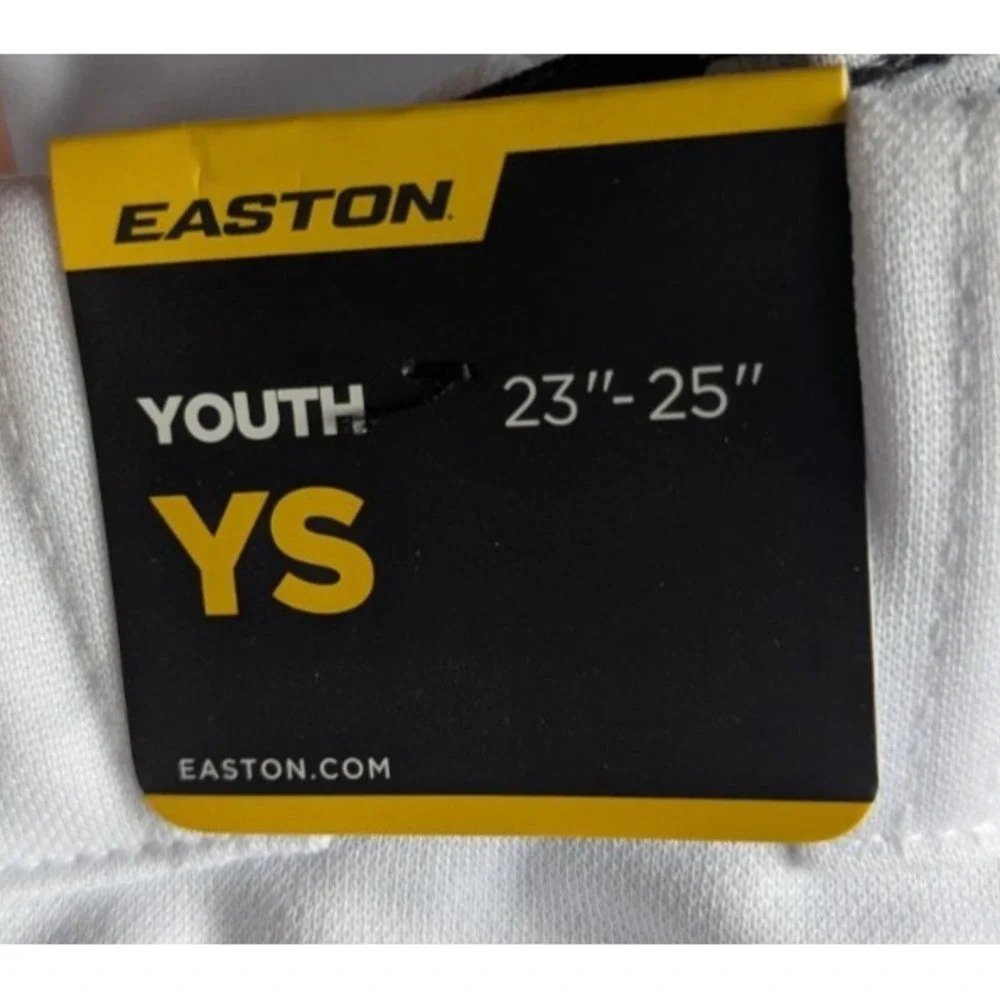Easton Rival+ Youth Piped Pant | White/Red | Youth Small Waist 23-25